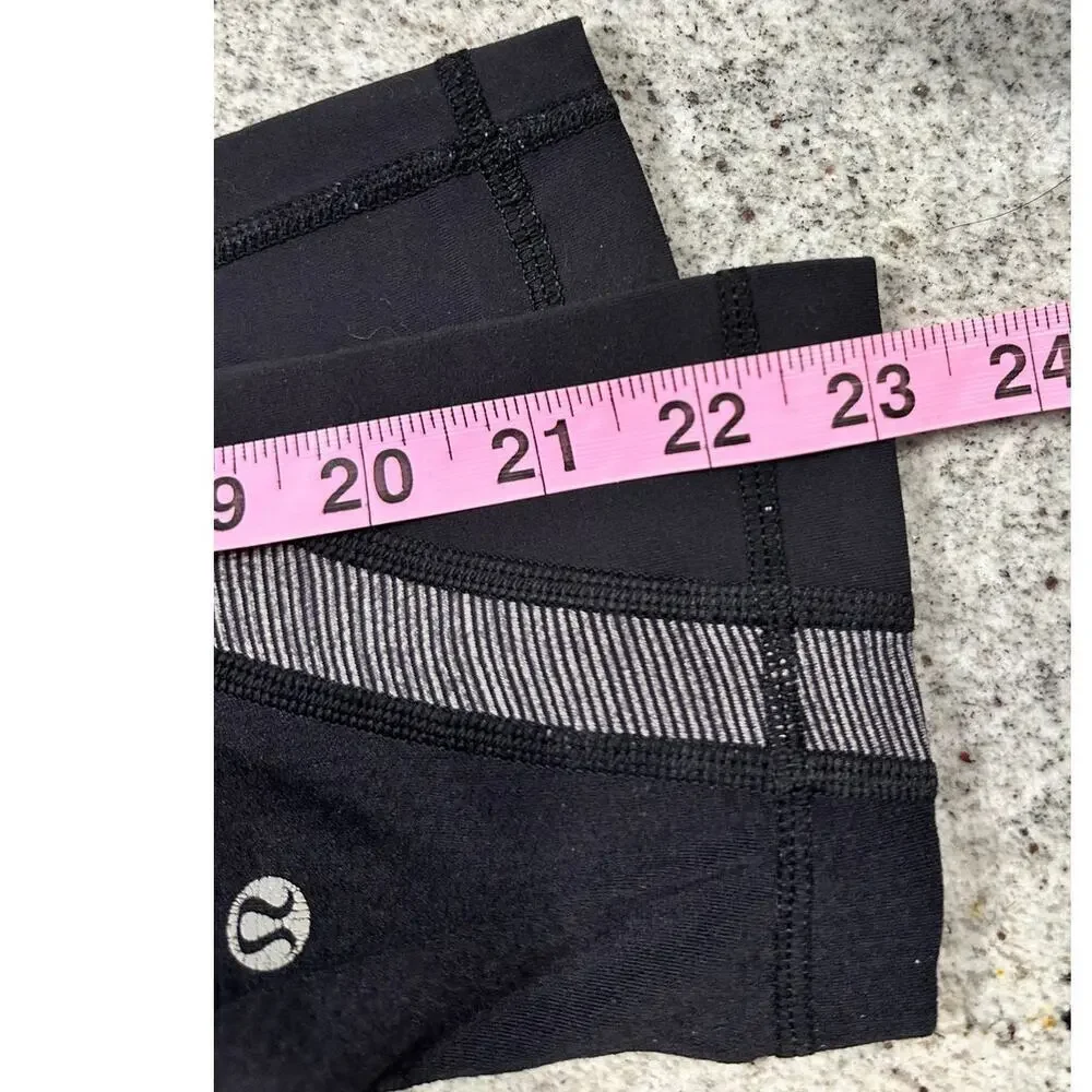 🖤✨ Lululemon Inspire Cropped Black Leggings Size 4 - Strong Girl Chic 💪🏃‍♀️